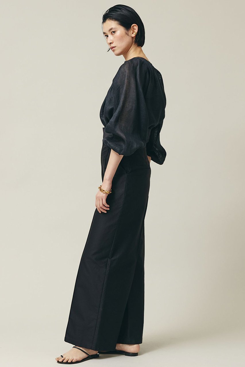 【カレンソロジー/Curensology】のコットンハイウエストパンツ 人気、トレンドファッション・服の通販 founy(ファニー) 　ファッション　Fashion　レディースファッション　Fashion for Women　パンツ　Pants & Trousers　なめらか　Smooth, Silky Texture　センター　Center, Center Line　ミリタリー　Military, Army Style　ループ　Loop, Loop Knit　ワイド　Wide, Wide Fit　ワーク　Workwear, Utility Style　エレガント 上品　Elegant　other-3|ID: prp329100004605776 ipo3291000000032818512
