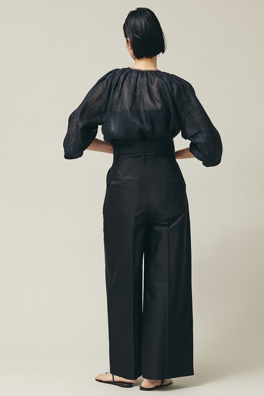 【カレンソロジー/Curensology】のコットンハイウエストパンツ 人気、トレンドファッション・服の通販 founy(ファニー) 　ファッション　Fashion　レディースファッション　Fashion for Women　パンツ　Pants & Trousers　なめらか　Smooth, Silky Texture　センター　Center, Center Line　ミリタリー　Military, Army Style　ループ　Loop, Loop Knit　ワイド　Wide, Wide Fit　ワーク　Workwear, Utility Style　エレガント 上品　Elegant　other-4|ID: prp329100004605776 ipo3291000000032818513
