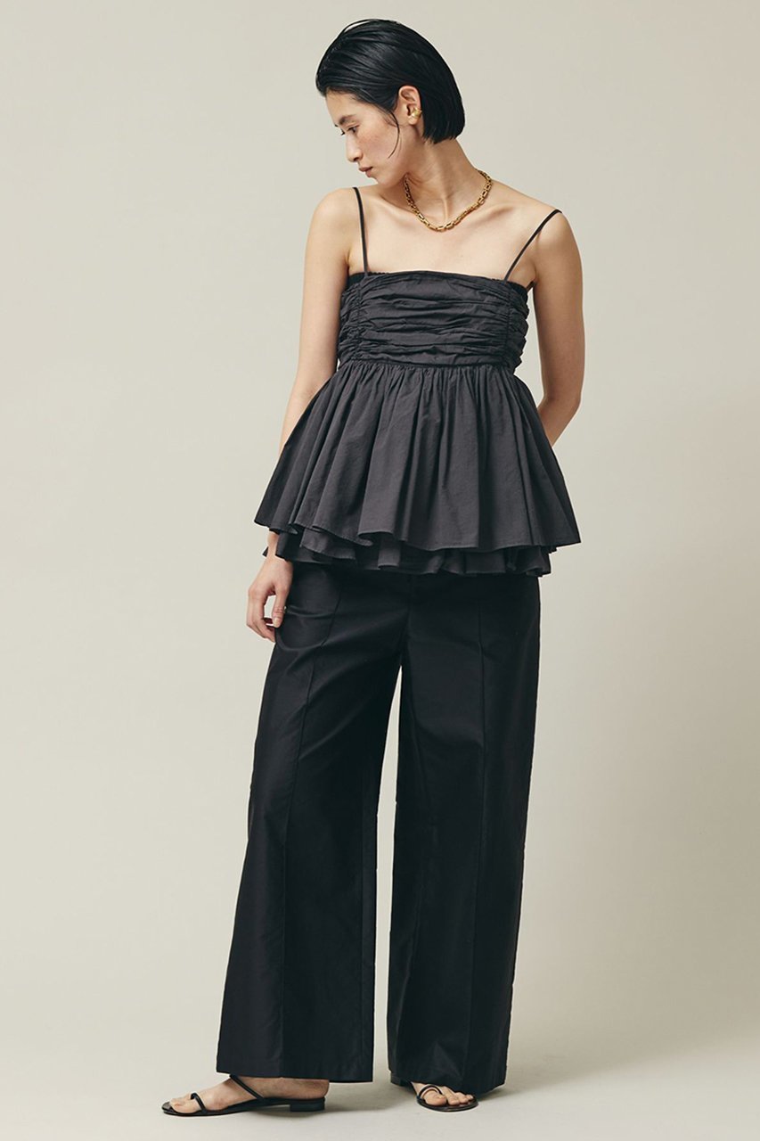 【カレンソロジー/Curensology】のコットンハイウエストパンツ 人気、トレンドファッション・服の通販 founy(ファニー) 　ファッション　Fashion　レディースファッション　Fashion for Women　パンツ　Pants & Trousers　なめらか　Smooth, Silky Texture　センター　Center, Center Line　ミリタリー　Military, Army Style　ループ　Loop, Loop Knit　ワイド　Wide, Wide Fit　ワーク　Workwear, Utility Style　エレガント 上品　Elegant　other-5|ID: prp329100004605776 ipo3291000000032818514