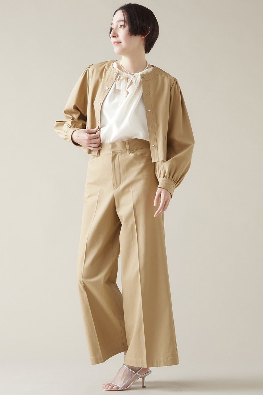 【マルティニーク/martinique】のチノフレアスラックス(セットアップ可) 人気、トレンドファッション・服の通販 founy(ファニー) 　ファッション　Fashion　レディースファッション　Fashion for Women　セットアップ　Matching Sets　レディースパンツ・ボトムス　Pants & Trousers / Bottoms　パンツ　Pants & Trousers　おすすめ　Recommended / Our Picks　ジャケット　Jacket, Outerwear　スラックス　Slacks, Dress Pants　セットアップ　Set-Up, Coordinated Outfit　センター　Center, Center Line　フレア　Flare, Flared　other-6|ID: prp329100004605780 ipo3291000000032818548