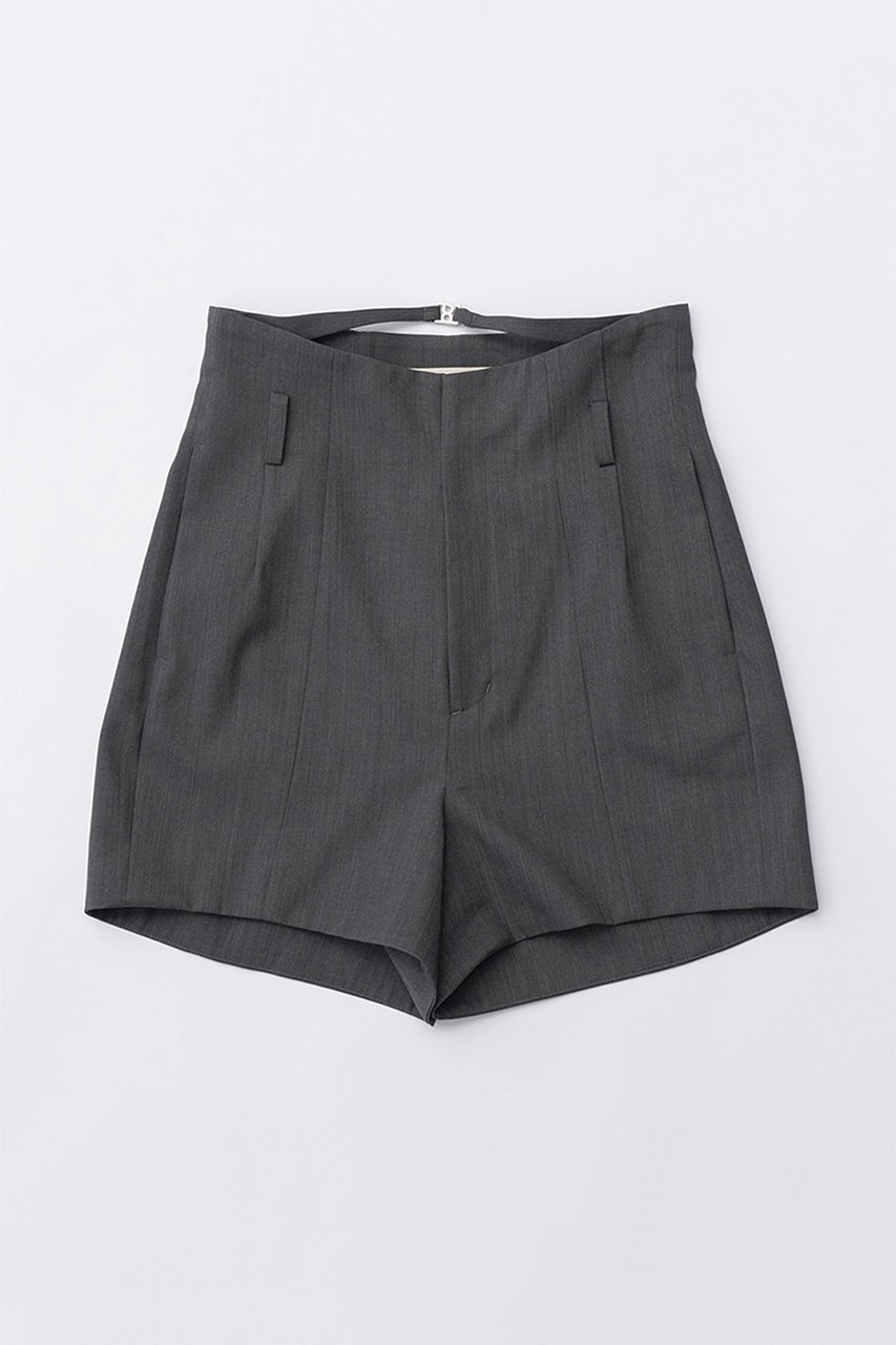 【プランク プロジェクト/PRANK PROJECT】のマルチファブリックショートパンツ / Multi-Fabric Short Pants インテリア・キッズ・メンズ・レディースファッション・服の通販 founy(ファニー) 　ファッション　Fashion　レディースファッション　Fashion for Women　パンツ　Pants & Trousers　ショートパンツ・ハーフパンツ　High-Waisted & Relaxed Shorts　ショート　Short, Short Length　スタイリッシュ　Stylish, Fashionable　ツイル　Twist, Twisted Detail　フロント　Front, Front Design　ブライト　Bright, Shiny　エレガント 上品　Elegant　GRY(グレー)|ID: prp329100004605792 ipo3291000000032819031