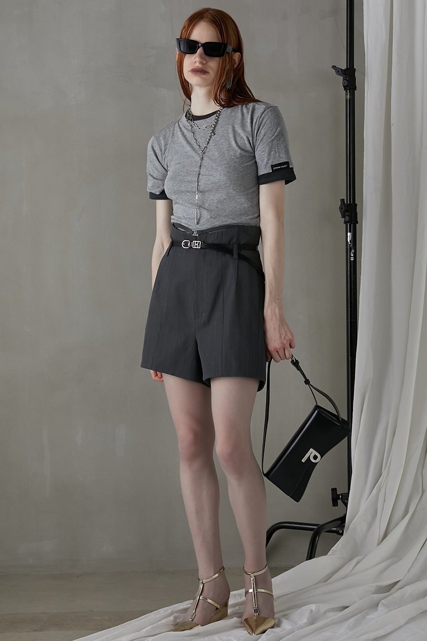 【プランク プロジェクト/PRANK PROJECT】のマルチファブリックショートパンツ / Multi-Fabric Short Pants 人気、トレンドファッション・服の通販 founy(ファニー) 　ファッション　Fashion　レディースファッション　Fashion for Women　パンツ　Pants & Trousers　ショートパンツ・ハーフパンツ　High-Waisted & Relaxed Shorts　ショート　Short, Short Length　スタイリッシュ　Stylish, Fashionable　ツイル　Twist, Twisted Detail　フロント　Front, Front Design　ブライト　Bright, Shiny　エレガント 上品　Elegant　other-6|ID: prp329100004605792 ipo3291000000032819036