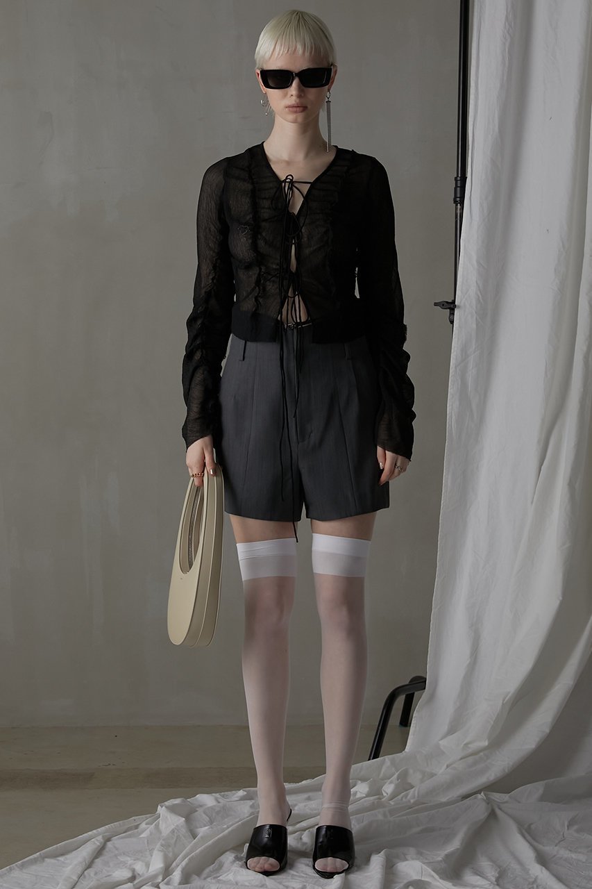 【プランク プロジェクト/PRANK PROJECT】のマルチファブリックショートパンツ / Multi-Fabric Short Pants 人気、トレンドファッション・服の通販 founy(ファニー) 　ファッション　Fashion　レディースファッション　Fashion for Women　パンツ　Pants & Trousers　ショートパンツ・ハーフパンツ　High-Waisted & Relaxed Shorts　ショート　Short, Short Length　スタイリッシュ　Stylish, Fashionable　ツイル　Twist, Twisted Detail　フロント　Front, Front Design　ブライト　Bright, Shiny　エレガント 上品　Elegant　other-7|ID: prp329100004605792 ipo3291000000032819037