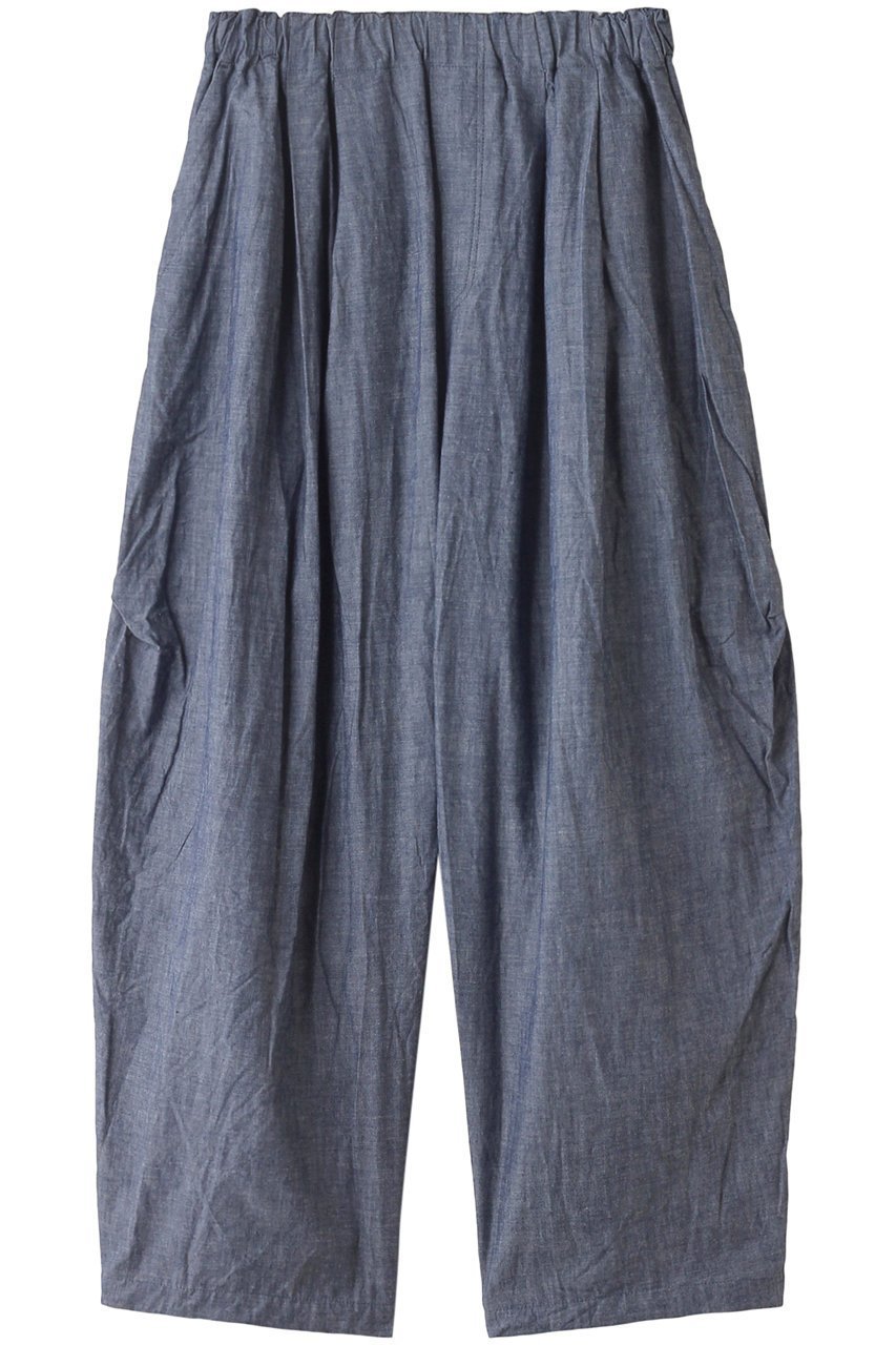 【ミズイロ インド/mizuiro ind】のchambray wide cargo PT パンツ インテリア・キッズ・メンズ・レディースファッション・服の通販 founy(ファニー) 　ファッション　Fashion　レディースファッション　Fashion for Women　パンツ　Pants & Trousers　カーゴパンツ　Cargo Pants, Utility Pants　シャンブレー　Chambray, Denim-Like Fabric　フロント　Front, Front Design　ワイド　Wide, Wide Fit　ワッシャー　Washer, Crinkled Finish　ワーク　Workwear, Utility Style　人気　Popular, Best Seller　今季　This Season, Current Season　旅行　Travel　インディゴ|ID: prp329100004605794 ipo3291000000032819150