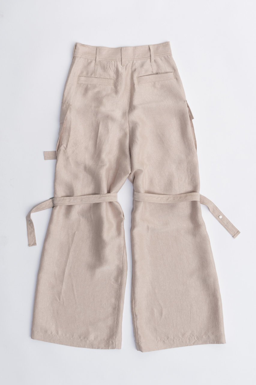 【プランク プロジェクト/PRANK PROJECT】のクラッシュサテンボンテージパンツ / Crushed Satin Bondage Pants 人気、トレンドファッション・服の通販 founy(ファニー) 　ファッション　Fashion　レディースファッション　Fashion for Women　パンツ　Pants & Trousers　カーゴパンツ　Cargo Pants, Utility Pants　サテン　Satin, Glossy Fabric　ダウン　Down, Puffer　ワッシャー　Washer, Crinkled Finish　エレガント 上品　Elegant　other-3|ID: prp329100004605798 ipo3291000000032819257