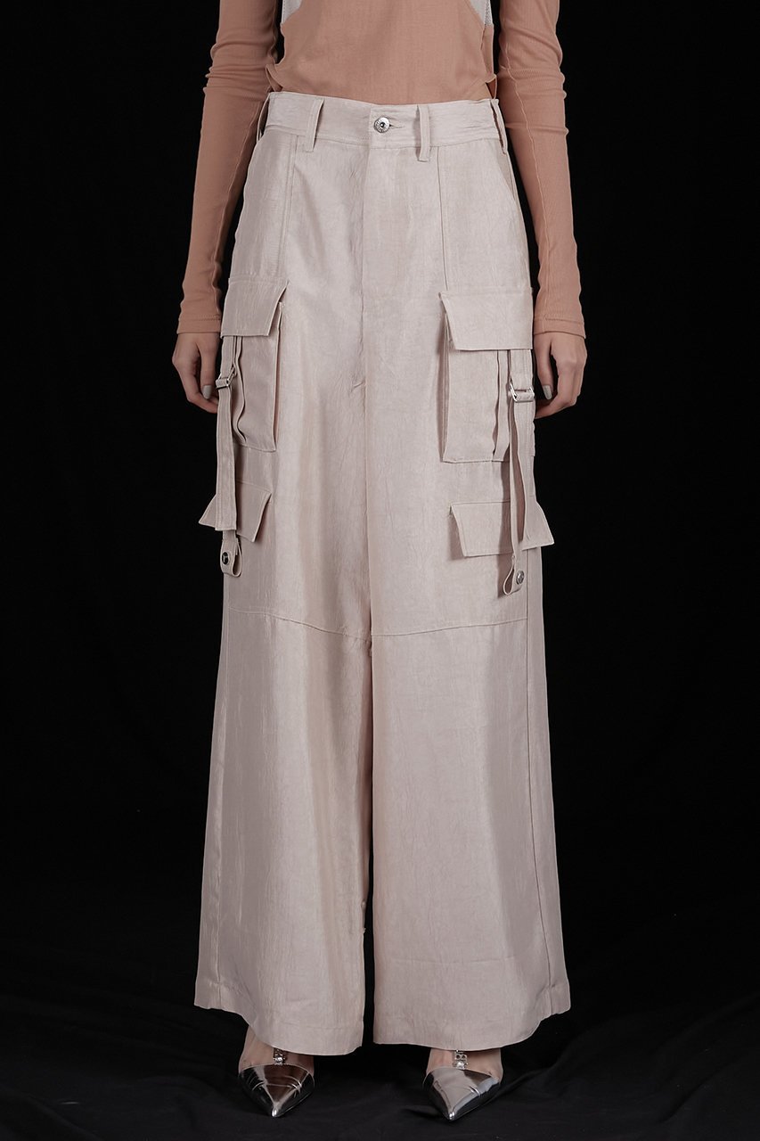 【プランク プロジェクト/PRANK PROJECT】のクラッシュサテンボンテージパンツ / Crushed Satin Bondage Pants 人気、トレンドファッション・服の通販 founy(ファニー) 　ファッション　Fashion　レディースファッション　Fashion for Women　パンツ　Pants & Trousers　カーゴパンツ　Cargo Pants, Utility Pants　サテン　Satin, Glossy Fabric　ダウン　Down, Puffer　ワッシャー　Washer, Crinkled Finish　エレガント 上品　Elegant　other-6|ID: prp329100004605798 ipo3291000000032819260