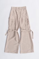 【プランク プロジェクト/PRANK PROJECT】のクラッシュサテンボンテージパンツ / Crushed Satin Bondage Pants P.BGE(ピンクベージュ)|ID: prp329100004605798 ipo3291000000035056229