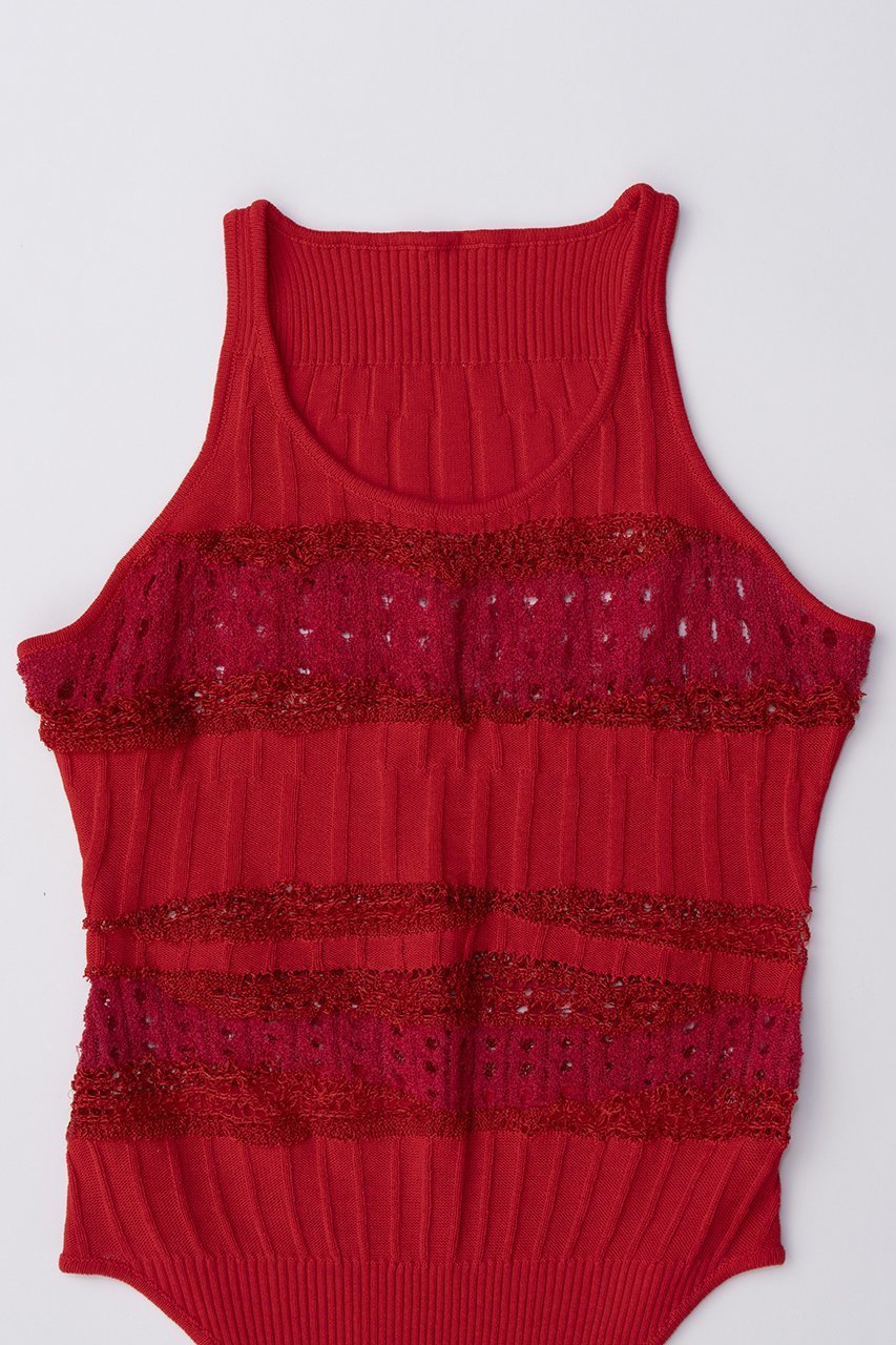 【プランク プロジェクト/PRANK PROJECT】のブークレレースニットロンパース / Boucle Lace Knit Rompers 人気、トレンドファッション・服の通販 founy(ファニー) 　ファッション　Fashion　レディースファッション　Fashion for Women　パンツ　Pants & Trousers　おすすめ　Recommended / Our Picks　インナー　Innerwear　シンプル　Simple, Minimal　セットアップ　Set-Up, Coordinated Outfit　タンク　Tank Top, Sleeveless Top　デニム　Denim, Jeans Material　ボトム　Bottoms, Lower Wear　ミックス　Mix, Mixed Style　レース　Lace, Lace Fabric　ロンパース　Romper, Jumpsuit　other-2|ID: prp329100004605799 ipo3291000000032819279