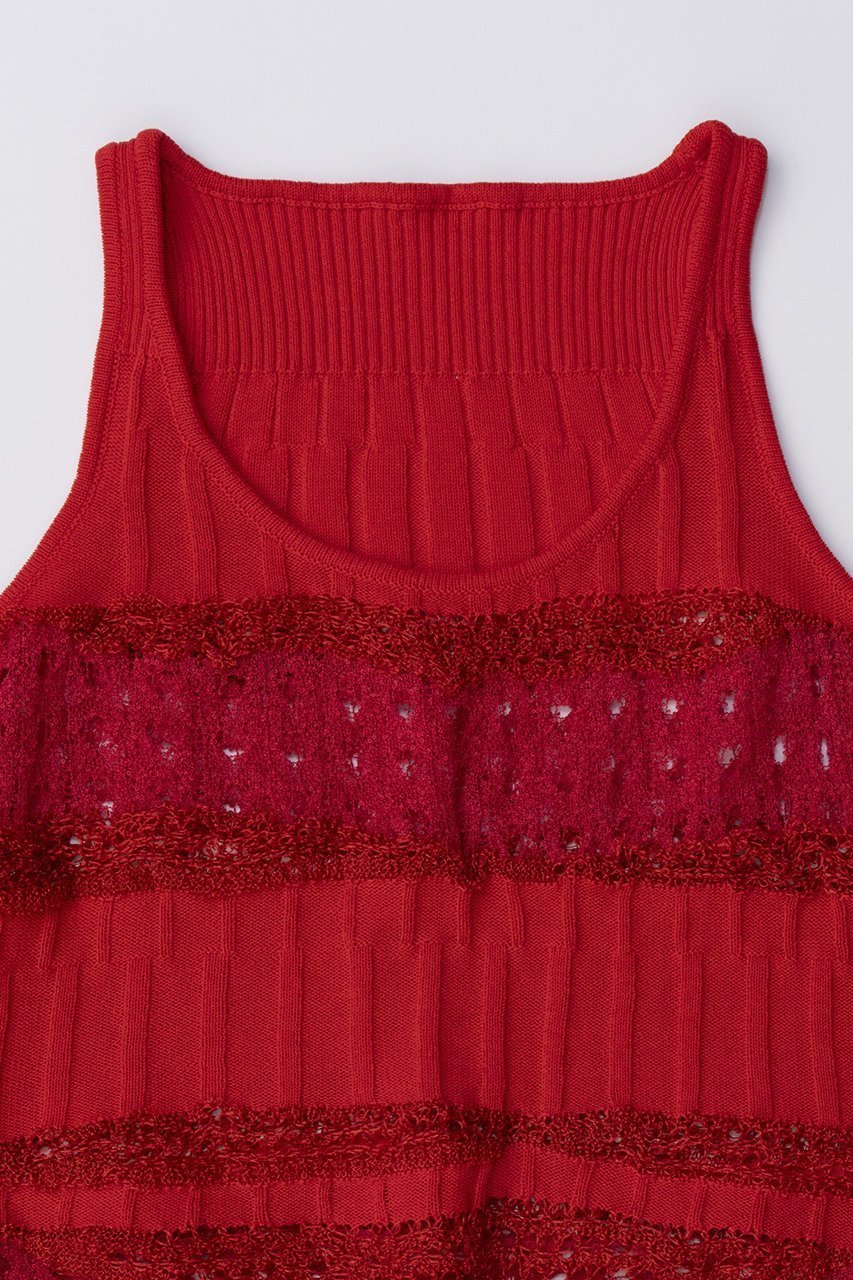 【プランク プロジェクト/PRANK PROJECT】のブークレレースニットロンパース / Boucle Lace Knit Rompers 人気、トレンドファッション・服の通販 founy(ファニー) 　ファッション　Fashion　レディースファッション　Fashion for Women　パンツ　Pants & Trousers　おすすめ　Recommended / Our Picks　インナー　Innerwear　シンプル　Simple, Minimal　セットアップ　Set-Up, Coordinated Outfit　タンク　Tank Top, Sleeveless Top　デニム　Denim, Jeans Material　ボトム　Bottoms, Lower Wear　ミックス　Mix, Mixed Style　レース　Lace, Lace Fabric　ロンパース　Romper, Jumpsuit　other-3|ID: prp329100004605799 ipo3291000000032819280