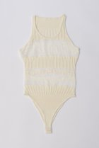 【プランク プロジェクト/PRANK PROJECT】のブークレレースニットロンパース / Boucle Lace Knit Rompers WHT(ホワイト)|ID: prp329100004605799 ipo3291000000035056239