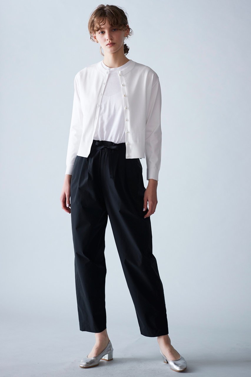 【マリリンムーン/MARILYN MOON】のドローストリングタックパンツ 人気、トレンドファッション・服の通販 founy(ファニー) 　ファッション　Fashion　レディースファッション　Fashion for Women　パンツ　Pants & Trousers　ストレッチ　Stretch, Stretchy Fabric　タフタ　Taffeta, Structured Fabric　other-6|ID: prp329100004605809 ipo3291000000032819749