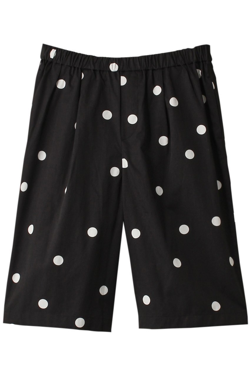 【ミズイロ インド/mizuiro ind】のdots easy short PT パンツ インテリア・キッズ・メンズ・レディースファッション・服の通販 founy(ファニー) 　ファッション　Fashion　レディースファッション　Fashion for Women　パンツ　Pants & Trousers　ショートパンツ・ハーフパンツ　High-Waisted & Relaxed Shorts　サテン　Satin, Glossy Fabric　ショート　Short, Short Length　ドット　Polka Dot, Dot Pattern　プリント　Print, Printed Pattern　エレガント 上品　Elegant　black|ID: prp329100004605811 ipo3291000000032819792