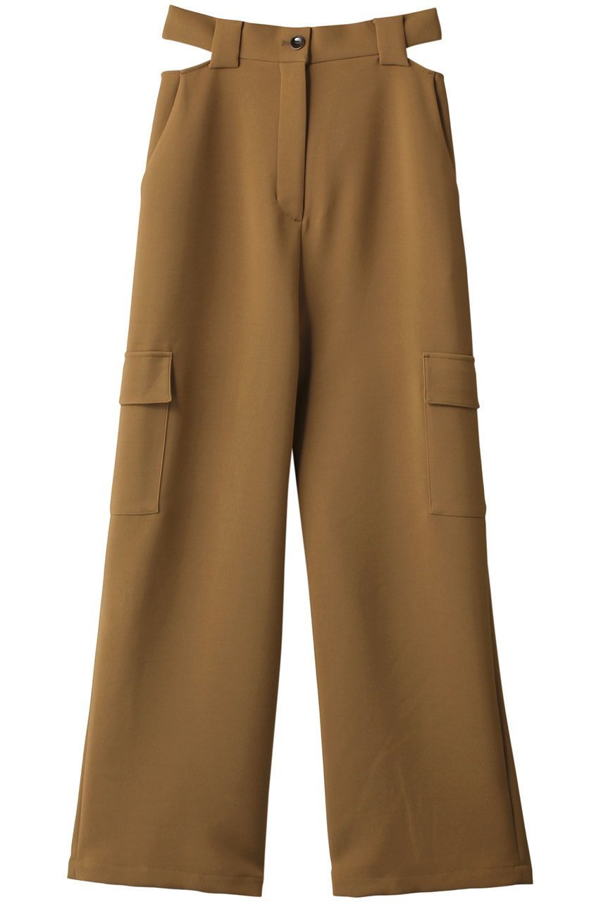 【リムアーク/RIM.ARK】のWaist slit open PT/パンツ インテリア・キッズ・メンズ・レディースファッション・服の通販 founy(ファニー) ファッション Fashion レディースファッション Fashion for Women パンツ Pants & Trousers カーゴパンツ Cargo Pants, Utility Pants クロップド Cropped, Short Length スリット Slit, Slit Detail ボトム Bottoms, Lower Wear ループ Loop, Loop Knit 夏 Summer 春 Spring S/S・春夏 SS, Spring/Summer, Warm Season キャメル|ID: prp329100004605812 ipo3291000000034970592