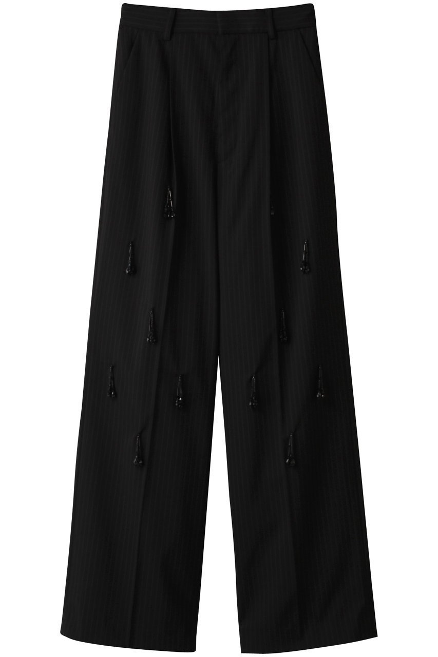 【プランク プロジェクト/PRANK PROJECT】のビジューパンツ / Bijou Pants インテリア・キッズ・メンズ・レディースファッション・服の通販 founy(ファニー) 　ファッション　Fashion　レディースファッション　Fashion for Women　パンツ　Pants & Trousers　おすすめ　Recommended / Our Picks　ジャケット　Jacket, Outerwear　スウェット / スエット　Sweatshirt, Sweatwear　ストライプ　Stripe, Striped Pattern　スマート　Smart, Elegant　スラックス　Slacks, Dress Pants　セットアップ　Set-Up, Coordinated Outfit　テーパード　Tapered, Tapered Pants　ビジュー　Bijou, Jewel-like Accent　BLK(ブラック)|ID: prp329100004605815 ipo3291000000032819947