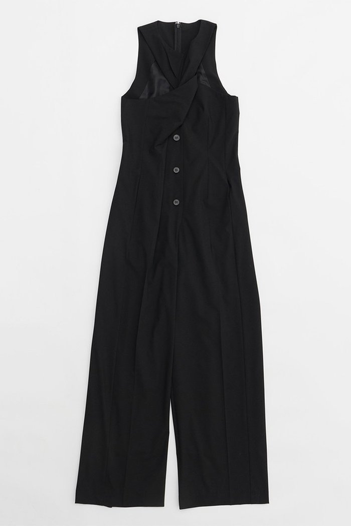 【プランク プロジェクト/PRANK PROJECT】のツイストフロントジャンプスーツ / Twisted Front Jumpsuit インテリア・キッズ・メンズ・レディースファッション・服の通販 founy(ファニー) https://founy.com/ ファッション Fashion レディースファッション Fashion for Women パンツ Pants & Trousers インナー Innerwear ストライプ Stripe, Striped Pattern スーツ Suit, Formalwear ツイスト Tweed, Tweed Fabric フロント Front, Front Design エレガント 上品 Elegant 無地 Plain, Solid Color |ID: prp329100004605819 ipo3291000000032820125