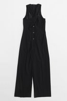 【プランク プロジェクト/PRANK PROJECT】のツイストフロントジャンプスーツ / Twisted Front Jumpsuit 人気、トレンドファッション・服の通販 founy(ファニー) ファッション Fashion レディースファッション Fashion for Women パンツ Pants & Trousers インナー Innerwear ストライプ Stripe, Striped Pattern スーツ Suit, Formalwear ツイスト Tweed, Tweed Fabric フロント Front, Front Design エレガント 上品 Elegant 無地 Plain, Solid Color thumbnail BLK(ブラック)|ID: prp329100004605819 ipo3291000000032820126
