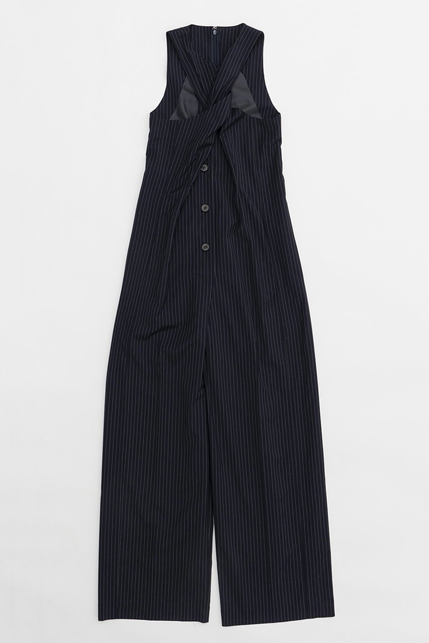 【プランク プロジェクト/PRANK PROJECT】のツイストフロントジャンプスーツ / Twisted Front Jumpsuit 人気、トレンドファッション・服の通販 founy(ファニー) 　ファッション　Fashion　レディースファッション　Fashion for Women　パンツ　Pants & Trousers　インナー　Innerwear　ストライプ　Stripe, Striped Pattern　スーツ　Suit, Formalwear　ツイスト　Tweed, Tweed Fabric　フロント　Front, Front Design　エレガント 上品　Elegant　無地　Plain, Solid Color　other-2|ID: prp329100004605819 ipo3291000000032820128
