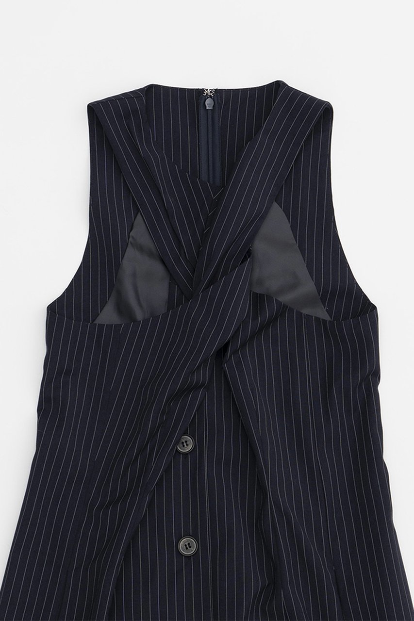 【プランク プロジェクト/PRANK PROJECT】のツイストフロントジャンプスーツ / Twisted Front Jumpsuit 人気、トレンドファッション・服の通販 founy(ファニー) 　ファッション　Fashion　レディースファッション　Fashion for Women　パンツ　Pants & Trousers　インナー　Innerwear　ストライプ　Stripe, Striped Pattern　スーツ　Suit, Formalwear　ツイスト　Tweed, Tweed Fabric　フロント　Front, Front Design　エレガント 上品　Elegant　無地　Plain, Solid Color　other-3|ID: prp329100004605819 ipo3291000000032820129
