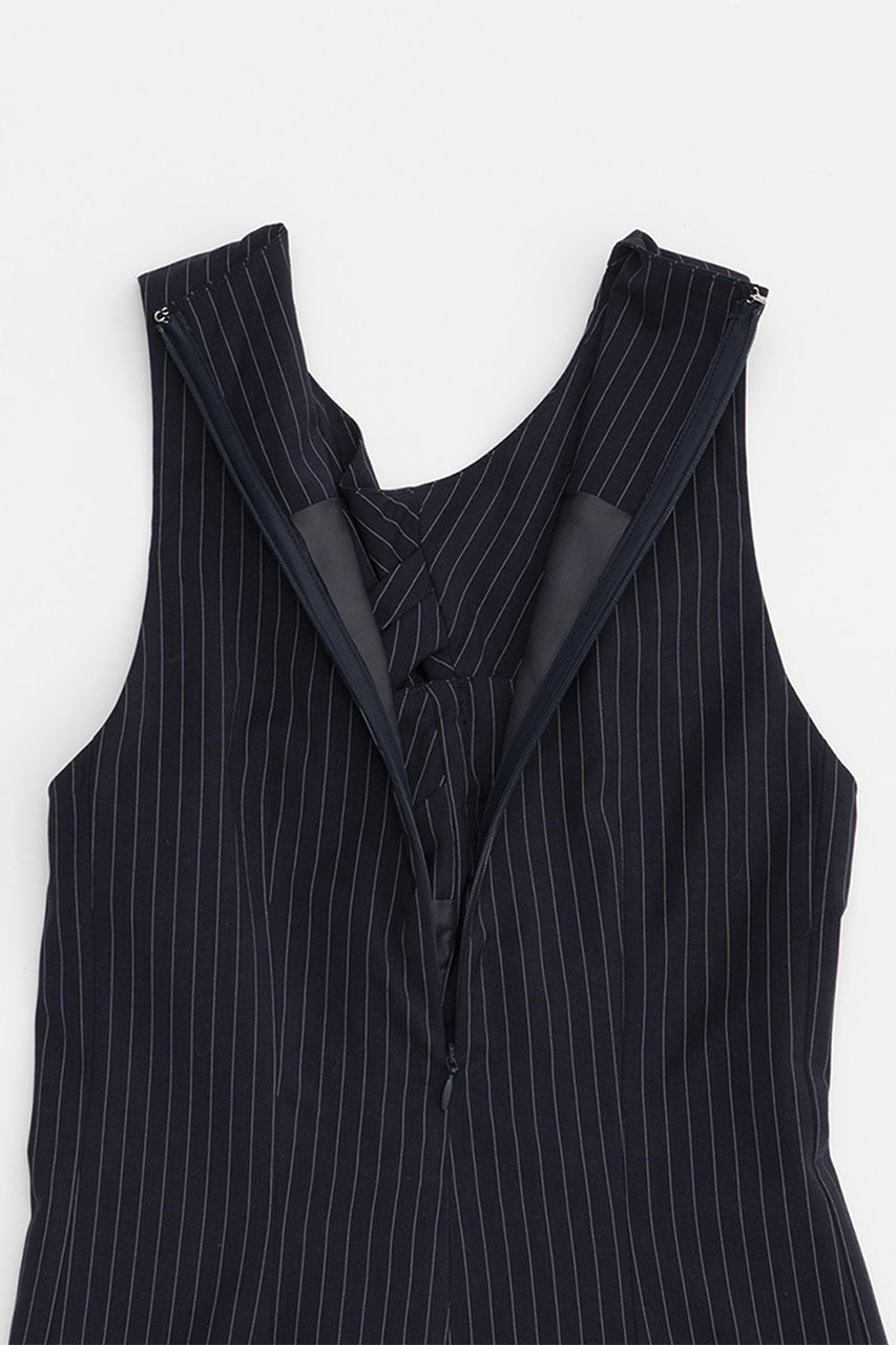 【プランク プロジェクト/PRANK PROJECT】のツイストフロントジャンプスーツ / Twisted Front Jumpsuit 人気、トレンドファッション・服の通販 founy(ファニー) 　ファッション　Fashion　レディースファッション　Fashion for Women　パンツ　Pants & Trousers　インナー　Innerwear　ストライプ　Stripe, Striped Pattern　スーツ　Suit, Formalwear　ツイスト　Tweed, Tweed Fabric　フロント　Front, Front Design　エレガント 上品　Elegant　無地　Plain, Solid Color　other-7|ID: prp329100004605819 ipo3291000000032820133