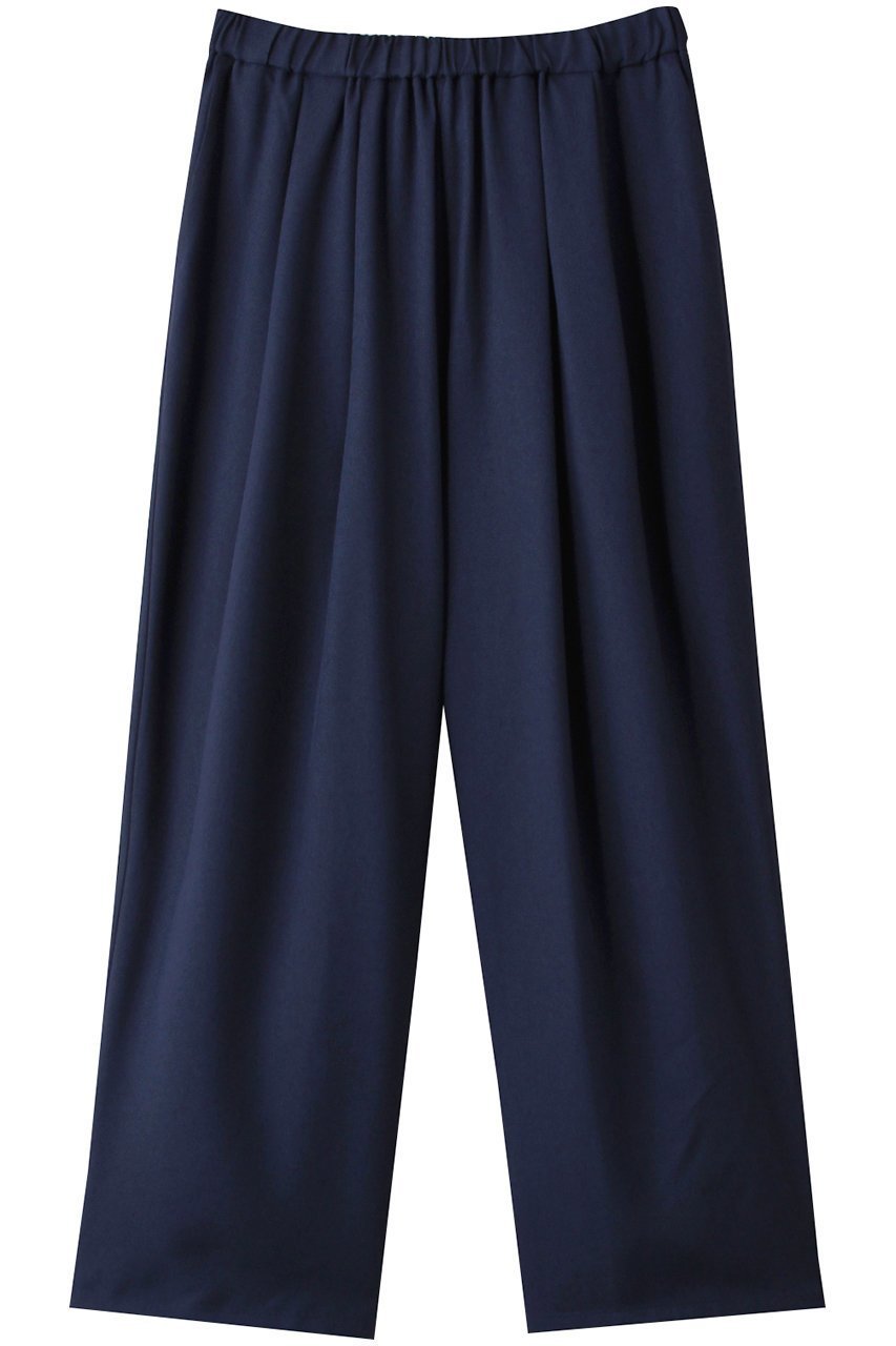 【ミディウミソリッド/MIDIUMISOLID】のtucked wide easy PT パンツ インテリア・キッズ・メンズ・レディースファッション・服の通販 founy(ファニー) 　ファッション　Fashion　レディースファッション　Fashion for Women　パンツ　Pants & Trousers　なめらか　Smooth, Silky Texture　エレガント 上品　Elegant　navy|ID: prp329100004605820 ipo3291000000032820137
