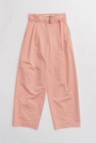 【プランク プロジェクト/PRANK PROJECT】のアイレットベルトサテンタックパンツ / Eyelet Belt Satin Tuck Pants PNK(ピンク)|ID: prp329100004605823 ipo3291000000034423285