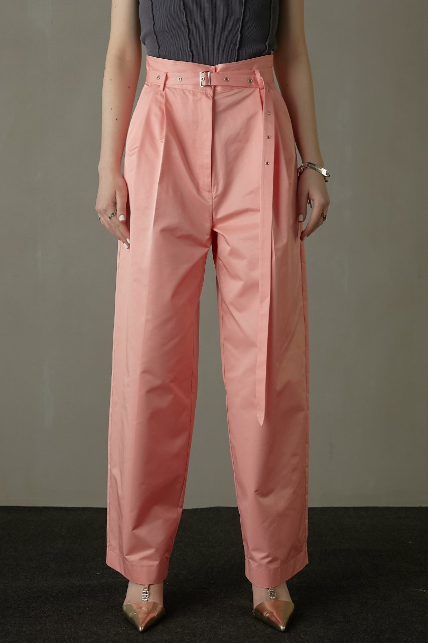 【プランク プロジェクト/PRANK PROJECT】のアイレットベルトサテンタックパンツ / Eyelet Belt Satin Tuck Pants 人気、トレンドファッション・服の通販 founy(ファニー) 　ファッション　Fashion　レディースファッション　Fashion for Women　パンツ　Pants & Trousers　ベルト&ウエストマーク　Belts & Waist Accessories　タフタ　Taffeta, Structured Fabric　バルーン　Balloon, Balloon Silhouette　夏　Summer　other-4|ID: prp329100004605823 ipo3291000000034423288