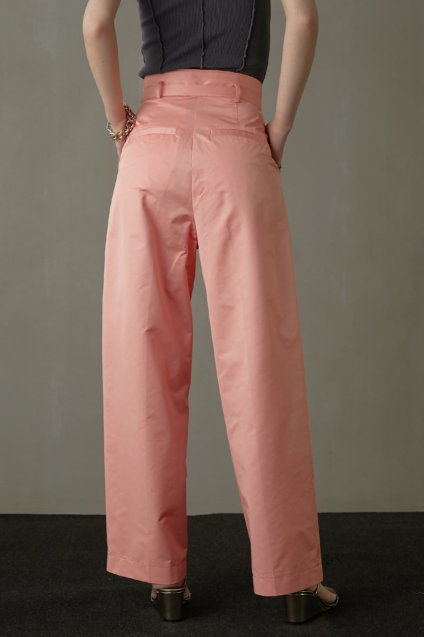 【プランク プロジェクト/PRANK PROJECT】のアイレットベルトサテンタックパンツ / Eyelet Belt Satin Tuck Pants 人気、トレンドファッション・服の通販 founy(ファニー) 　ファッション　Fashion　レディースファッション　Fashion for Women　パンツ　Pants & Trousers　ベルト&ウエストマーク　Belts & Waist Accessories　タフタ　Taffeta, Structured Fabric　バルーン　Balloon, Balloon Silhouette　夏　Summer　other-7|ID: prp329100004605823 ipo3291000000034423291
