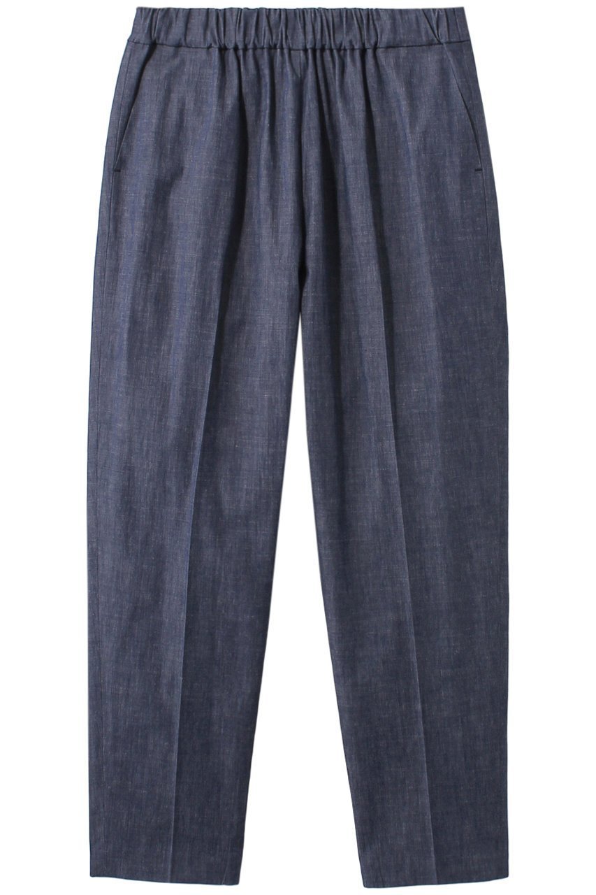 【ミズイロ インド/mizuiro ind】のchambray center press PT パンツ インテリア・キッズ・メンズ・レディースファッション・服の通販 founy(ファニー) 　ファッション　Fashion　レディースファッション　Fashion for Women　パンツ　Pants & Trousers　シャンブレー　Chambray, Denim-Like Fabric　センター　Center, Center Line　navy|ID: prp329100004605824 ipo3291000000032820384
