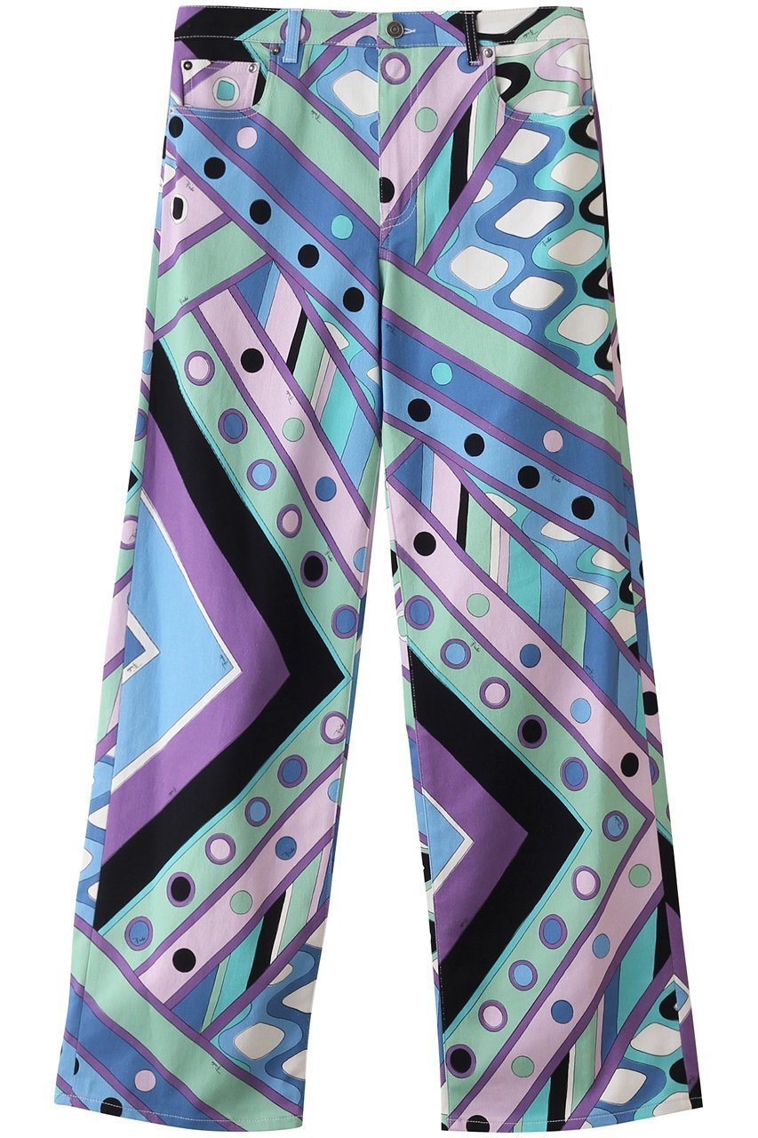【プッチ/PUCCI】のプリントパンツ 人気、トレンドファッション・服の通販 founy(ファニー) 　ファッション　Fashion　レディースファッション　Fashion for Women　パンツ　Pants & Trousers　エレガント 上品　Elegant　シンプル　Simple, Minimal　ストレート　Straight, Straight Cut　パーティ　Party, Party Style　ファブリック　Fabric, Textile　プリント　Print, Printed Pattern　ワイド　Wide, Wide Fit　 other-1|ID: prp329100004605832 ipo3291000000032820632