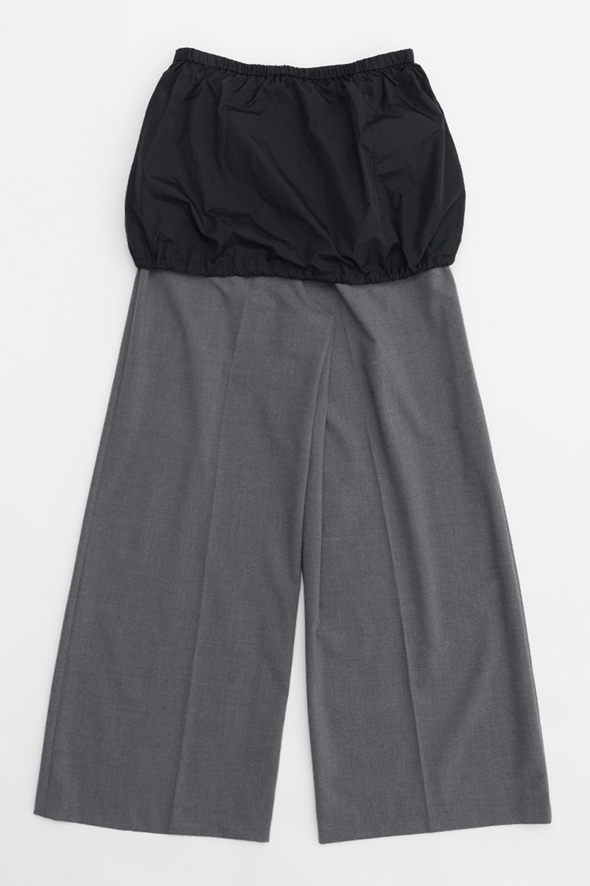 【プランク プロジェクト/PRANK PROJECT】のレイヤードワイドパンツ / Layered Wide Pants 人気、トレンドファッション・服の通販 founy(ファニー) ファッション Fashion レディースファッション Fashion for Women パンツ Pants & Trousers ジップ Zip, Zipper スマート Smart, Elegant タフタ Taffeta, Structured Fabric フロント Front, Front Design ミニスカート Mini Skirt, Short Skirt other-8|ID: prp329100004605833 ipo3291000000034423252