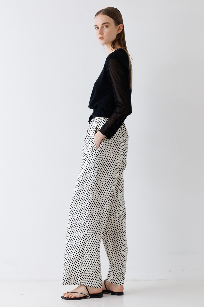 【デザイン ワークス/DESIGN WORKS】の【BEAUVET】ドットワイドパンツ 人気、トレンドファッション・服の通販 founy(ファニー) 　ファッション　Fashion　レディースファッション　Fashion for Women　パンツ　Pants & Trousers　ドット　Polka Dot, Dot Pattern　ワイド　Wide, Wide Fit　無地　Plain, Solid Color　other-7|ID: prp329100004605836 ipo3291000000032820868
