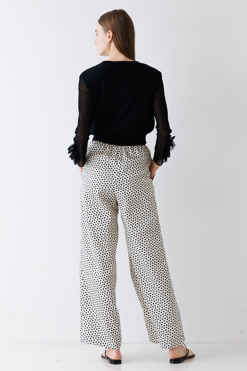 【デザイン ワークス/DESIGN WORKS】の【BEAUVET】ドットワイドパンツ 人気、トレンドファッション・服の通販 founy(ファニー) 　ファッション　Fashion　レディースファッション　Fashion for Women　パンツ　Pants & Trousers　ドット　Polka Dot, Dot Pattern　ワイド　Wide, Wide Fit　無地　Plain, Solid Color　other-8|ID: prp329100004605836 ipo3291000000032820869