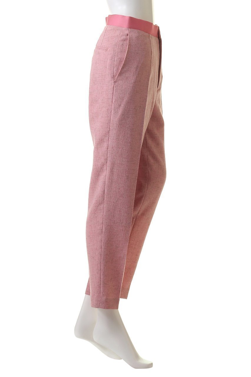 【デザイン ワークス/DESIGN WORKS】の【BEAUVET】ノータックテーパードパンツ 人気、トレンドファッション・服の通販 founy(ファニー) 　ファッション　Fashion　レディースファッション　Fashion for Women　パンツ　Pants & Trousers　スリム　Slim, Slim Fit　センター　Center, Center Line　ツイード　Twill, Twill Weave　other-3|ID: prp329100004605837 ipo3291000000032820873