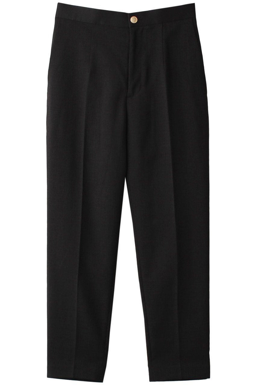 【デザイン ワークス/DESIGN WORKS】の【BEAUVET】ノータックテーパードパンツ 人気、トレンドファッション・服の通販 founy(ファニー) 　ファッション　Fashion　レディースファッション　Fashion for Women　パンツ　Pants & Trousers　スリム　Slim, Slim Fit　センター　Center, Center Line　ツイード　Twill, Twill Weave　 other-1|ID: prp329100004605837 ipo3291000000035690996