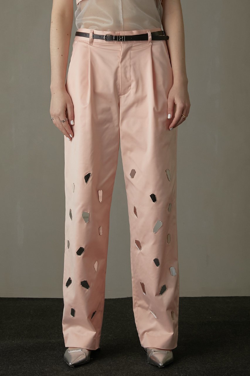 【プランク プロジェクト/PRANK PROJECT】のミラーエンブリッシュパンツ / Mirror Embellished Pants 人気、トレンドファッション・服の通販 founy(ファニー) 　ファッション　Fashion　レディースファッション　Fashion for Women　パンツ　Pants & Trousers　おすすめ　Recommended / Our Picks　オケージョン　Occasion Wear　サテン　Satin, Glossy Fabric　セットアップ　Set-Up, Coordinated Outfit　テーパード　Tapered, Tapered Pants　エレガント 上品　Elegant　other-6|ID: prp329100004605843 ipo3291000000032821054