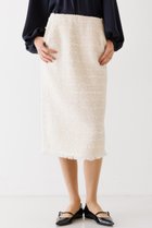 【デザイン ワークス/DESIGN WORKS】の【COOHEM】ツイードニットスカート アイボリー|ID: prp329100004605858 ipo3291000000034958277
