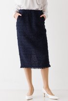 【デザイン ワークス/DESIGN WORKS】の【COOHEM】ツイードニットスカート ネイビー|ID: prp329100004605858 ipo3291000000034958278