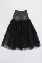 【プランク プロジェクト/PRANK PROJECT】のチュールコンビスカート / Tulle Combo Skirt BLK(ブラック)|ID: prp329100004605869 ipo3291000000032822771
