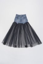 【プランク プロジェクト/PRANK PROJECT】のチュールコンビスカート / Tulle Combo Skirt BLU(ブルー)|ID: prp329100004605869 ipo3291000000032822772