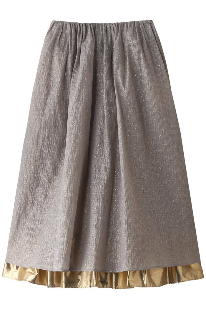 【デザイン ワークス/DESIGN WORKS】のBEAUVET シャイニージャカードギャザースカート インテリア・キッズ・メンズ・レディースファッション・服の通販 founy(ファニー) https://founy.com/ ファッション Fashion レディースファッション Fashion for Women スカート Skirts ロングスカート Long Skirts / Maxi & Midi Skirts ギャザー Gathered, Ruffled シャイニー Shiny, Glossy Finish ジャカード／ジャガード Jacquard, Woven Pattern ロング Long, Long-Length |ID: prp329100004605870 ipo3291000000034958254