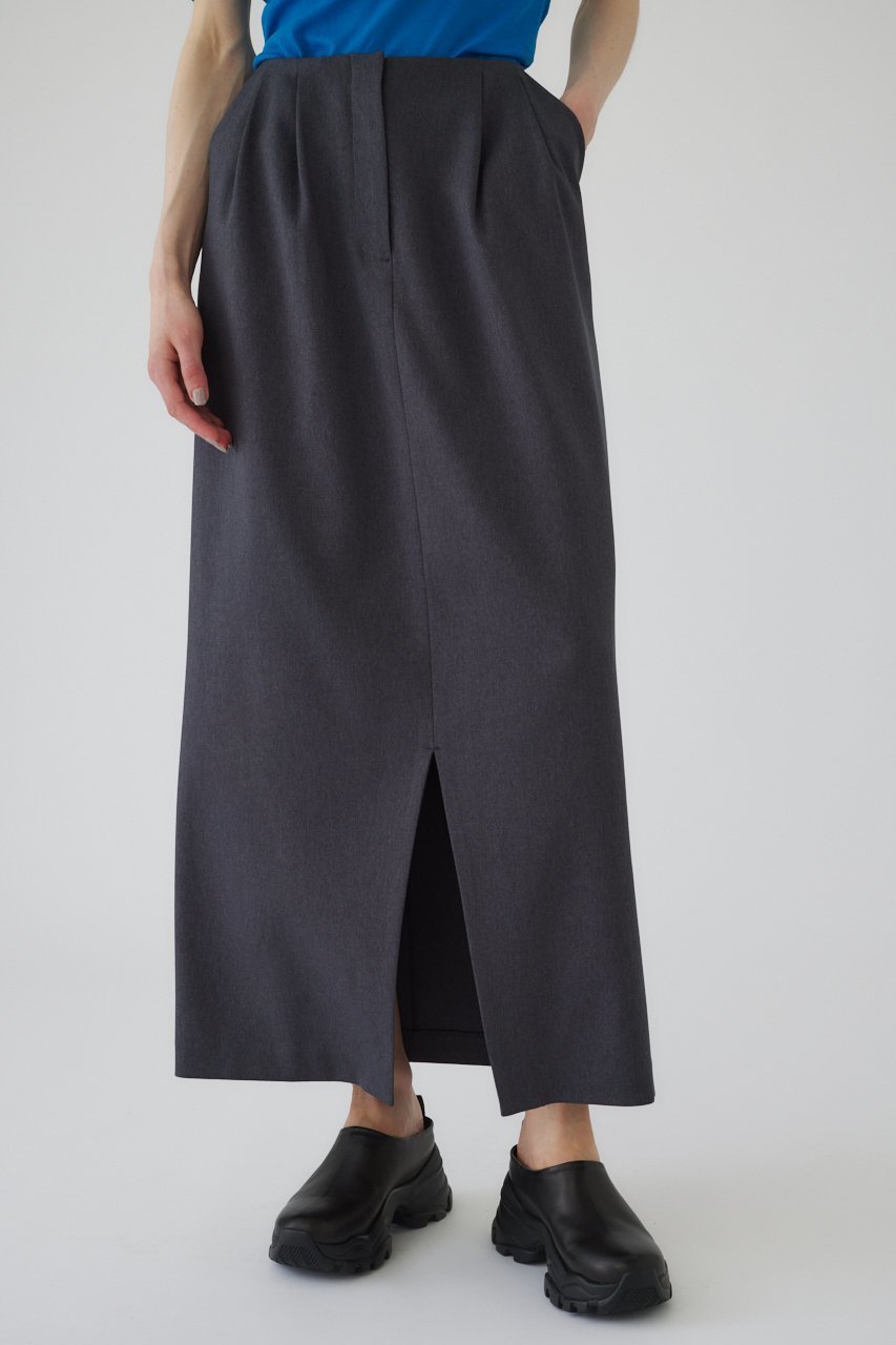 【リムアーク/RIM.ARK】のDouble tuck low SK/スカート インテリア・キッズ・メンズ・レディースファッション・服の通販 founy(ファニー) 　ファッション　Fashion　レディースファッション　Fashion for Women　スカート　Skirts　ロングスカート　Long Skirts / Maxi & Midi Skirts　スリット　Slit, Slit Detail　セットアップ　Set-Up, Coordinated Outfit　バランス　Balance, Style Balance　フォーマル　Formal, Dressy　フロント　Front, Front Design　ロング　Long, Long-Length　グレー|ID: prp329100004605873 ipo3291000000034970765