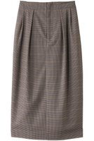 【エリオポール/heliopole】のチェックコクーンスカート 人気、トレンドファッション・服の通販 founy(ファニー) ファッション Fashion レディースファッション Fashion for Women スカート Skirts ロングスカート Long Skirts / Maxi & Midi Skirts チェック Check, Plaid, Tartan ロング Long, Long-Length エレガント 上品 Elegant |ID:prp329100004605874