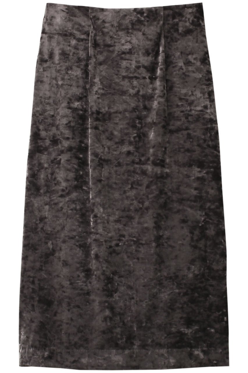 【エリオポール/heliopole】のCRUSHED ベロアタイトスカート インテリア・キッズ・メンズ・レディースファッション・服の通販 founy(ファニー) ファッション Fashion レディースファッション Fashion for Women スカート Skirts ロングスカート Long Skirts / Maxi & Midi Skirts クラッシュ Distressed, Crashed Style ベロア Velour, Soft Velvet ロング Long, Long-Length エレガント 上品 Elegant A/W・秋冬 Autumn/Winter チャコールグレー|ID: prp329100004605876 ipo3291000000036030278