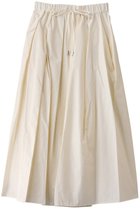 【ミディウミソリッド/MIDIUMISOLID】のnylon volume SK.R スカート 人気、トレンドファッション・服の通販 founy(ファニー) ファッション Fashion レディースファッション Fashion for Women スカート Skirts ロングスカート Long Skirts / Maxi & Midi Skirts なめらか Smooth, Silky Texture カットソー Cut and Sewn Top フロント Front, Front Design リボン Ribbon, Bow ロング Long, Long-Length thumbnail ivory|ID: prp329100004605879 ipo3291000000032823296