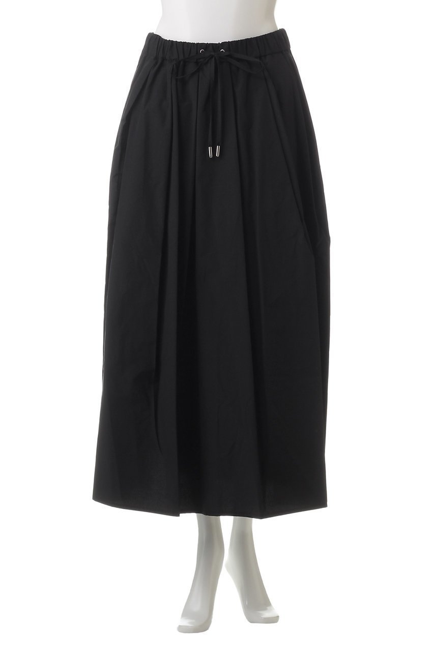 【ミディウミソリッド/MIDIUMISOLID】のnylon volume SK.R スカート 人気、トレンドファッション・服の通販 founy(ファニー) 　ファッション　Fashion　レディースファッション　Fashion for Women　スカート　Skirts　ロングスカート　Long Skirts / Maxi & Midi Skirts　なめらか　Smooth, Silky Texture　カットソー　Cut and Sewn Top　フロント　Front, Front Design　リボン　Ribbon, Bow　ロング　Long, Long-Length　other-2|ID: prp329100004605879 ipo3291000000032823299