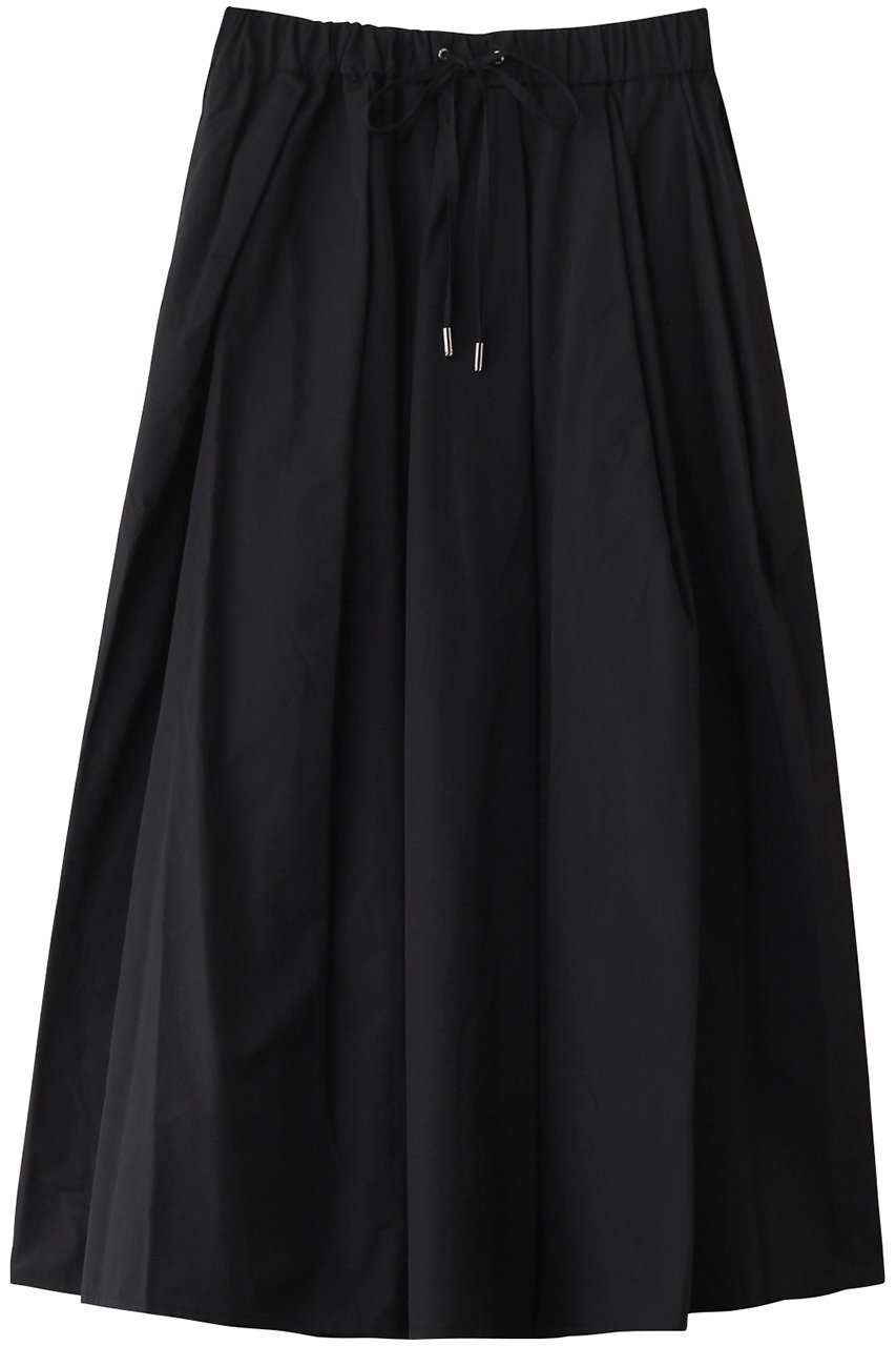 【ミディウミソリッド/MIDIUMISOLID】のnylon volume SK.R スカート インテリア・キッズ・メンズ・レディースファッション・服の通販 founy(ファニー) 　ファッション　Fashion　レディースファッション　Fashion for Women　スカート　Skirts　ロングスカート　Long Skirts / Maxi & Midi Skirts　なめらか　Smooth, Silky Texture　カットソー　Cut and Sewn Top　フロント　Front, Front Design　リボン　Ribbon, Bow　ロング　Long, Long-Length　black|ID: prp329100004605879 ipo3291000000035353962