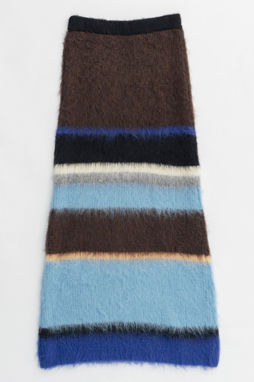 【メゾンスペシャル/MAISON SPECIAL】のMulti Border Tight Skirt/マルチボーダータイトスカート インテリア・キッズ・メンズ・レディースファッション・服の通販 founy(ファニー) 　ファッション　Fashion　レディースファッション　Fashion for Women　スカート　Skirts　ロングスカート　Long Skirts / Maxi & Midi Skirts　コンパクト　Compact, Small Size　セットアップ　Set-Up, Coordinated Outfit　ボーダー　Border, Stripe　ランダム　Random, Irregular　ロング　Long, Long-Length　BRN(ブラウン)|ID: prp329100004605880 ipo3291000000034910262