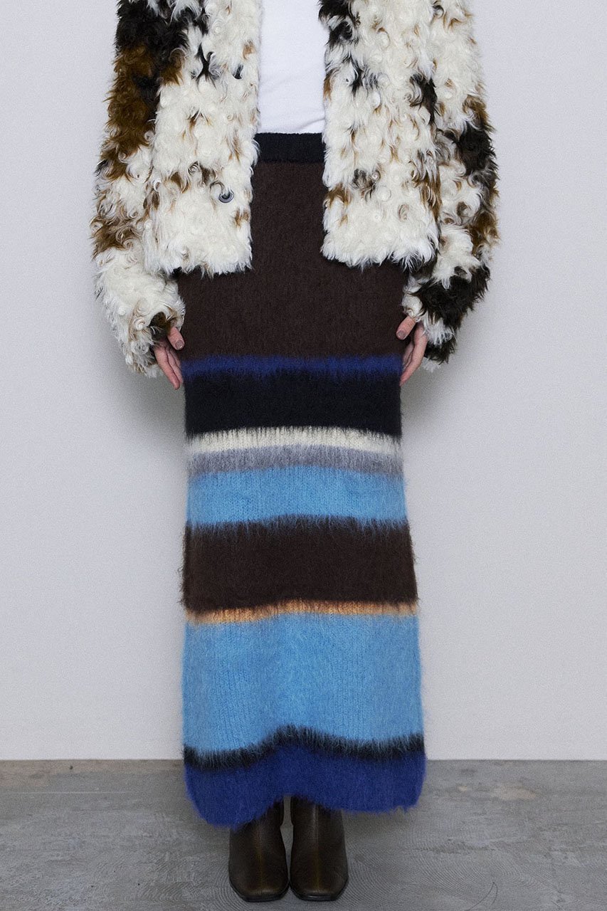 【メゾンスペシャル/MAISON SPECIAL】のMulti Border Tight Skirt/マルチボーダータイトスカート 人気、トレンドファッション・服の通販 founy(ファニー) 　ファッション　Fashion　レディースファッション　Fashion for Women　スカート　Skirts　ロングスカート　Long Skirts / Maxi & Midi Skirts　コンパクト　Compact, Small Size　セットアップ　Set-Up, Coordinated Outfit　ボーダー　Border, Stripe　ランダム　Random, Irregular　ロング　Long, Long-Length　other-7|ID: prp329100004605880 ipo3291000000034910273