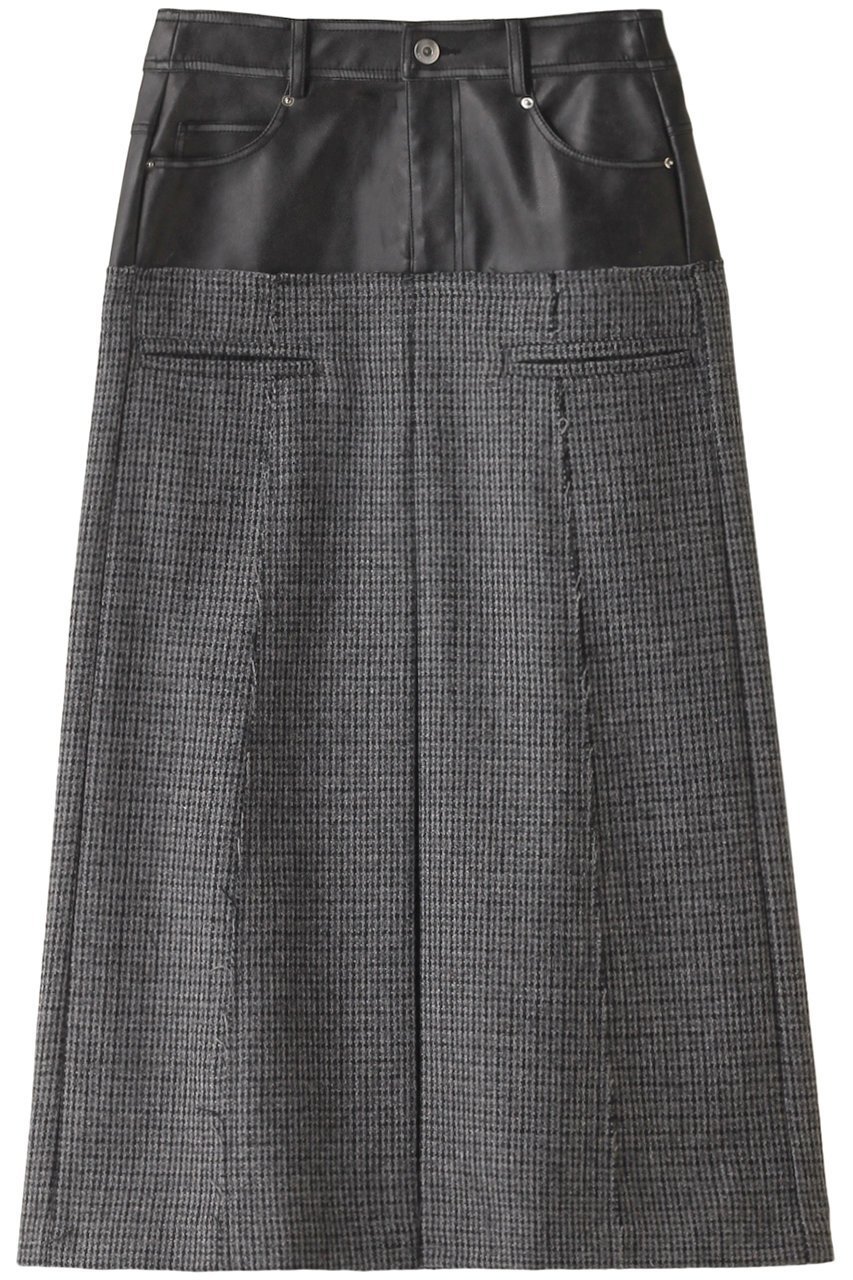【メゾンスペシャル/MAISON SPECIAL】のTweed Layered Box Pleated Skirt/ツイードレイヤードボックスプリーツスカート インテリア・キッズ・メンズ・レディースファッション・服の通販 founy(ファニー) 　ファッション　Fashion　レディースファッション　Fashion for Women　スカート　Skirts　プリーツスカート / 上品フェミニンスタイル　Pleated Skirts　ロングスカート　Long Skirts / Maxi & Midi Skirts　コンビ　Combo, Combination Style　軽量　Lightweight, Ultra Light　サンダル　Sandals, Summer Shoes　ジャケット　Jacket, Outerwear　セットアップ　Set-Up, Coordinated Outfit　チェック　Check, Plaid, Tartan　デニム　Denim, Jeans Material　フェイクレザー　Faux Leather, PU Leather　モノトーン　Monotone, Black and White　ロング　Long, Long-Length　おすすめ　Recommended / Our Picks　GRY(グレー)|ID: prp329100004605881 ipo3291000000035056522