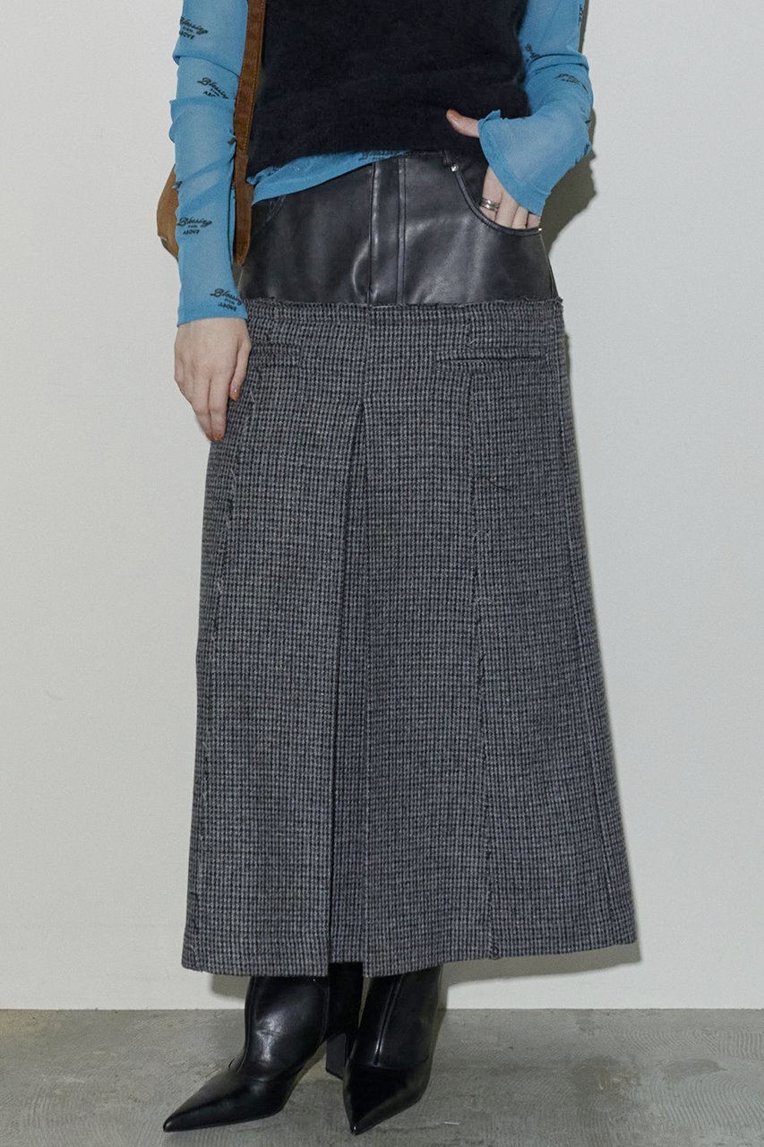 【メゾンスペシャル/MAISON SPECIAL】のTweed Layered Box Pleated Skirt/ツイードレイヤードボックスプリーツスカート 人気、トレンドファッション・服の通販 founy(ファニー) 　ファッション　Fashion　レディースファッション　Fashion for Women　スカート　Skirts　プリーツスカート / 上品フェミニンスタイル　Pleated Skirts　ロングスカート　Long Skirts / Maxi & Midi Skirts　コンビ　Combo, Combination Style　軽量　Lightweight, Ultra Light　サンダル　Sandals, Summer Shoes　ジャケット　Jacket, Outerwear　セットアップ　Set-Up, Coordinated Outfit　チェック　Check, Plaid, Tartan　デニム　Denim, Jeans Material　フェイクレザー　Faux Leather, PU Leather　モノトーン　Monotone, Black and White　ロング　Long, Long-Length　おすすめ　Recommended / Our Picks　other-7|ID: prp329100004605881 ipo3291000000035399669